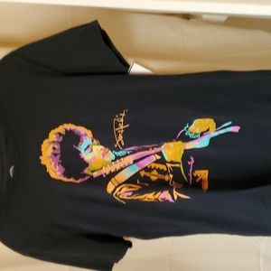 JIMMY HENDRIX Graphic Guitar Multicolor Band T Shirt Size M women's